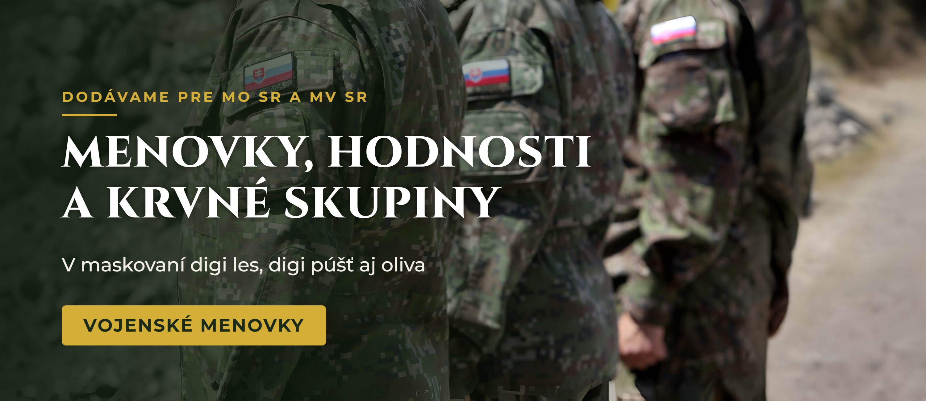 Vojenské menovky, hodnosti a krvné skupiny