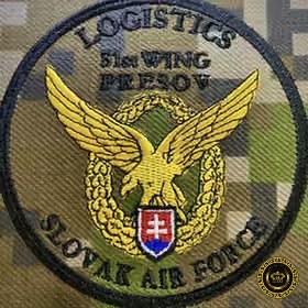 Logistics 51st Wing Prešov – Slovak Air Force – výšivka OZDOBA